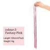 Colorful Bright Crochet Hair Extensions Colorful Silk Rainbow Silk Synthetic Fiber Sparkling Hair Extensions Party Use
