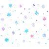Luminous Christmas Wall Stickers 20 Snowflakes Moon Stars Self-Adhesive PVC for Bedroom Living Room Glass Home Decor