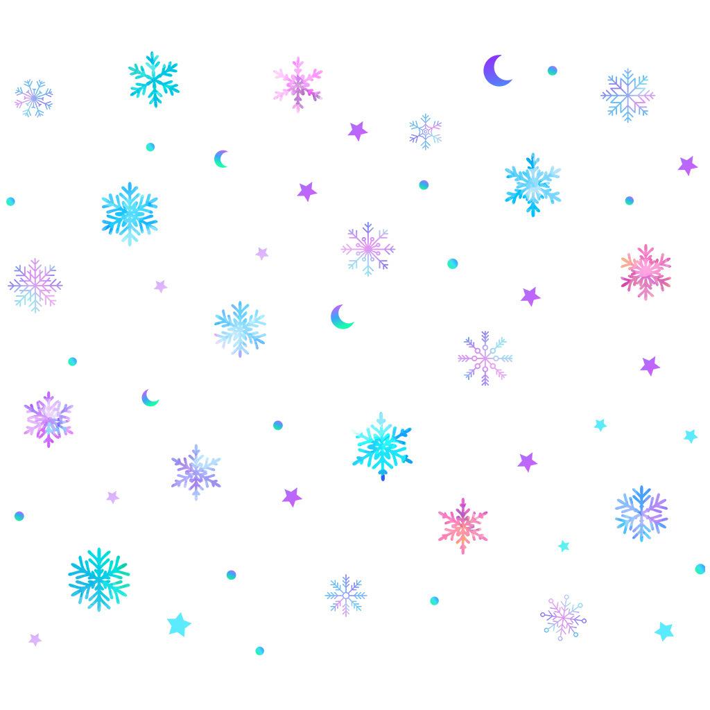 Luminous Christmas Wall Stickers 20 Snowflakes Moon Stars Self-Adhesive PVC for Bedroom Living Room Glass Home Decor