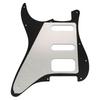 Musiclily Pro 11-Hole ST HSS Pickguard for Squier Sonic Strat Electric Guitars, 3-Ply, Black