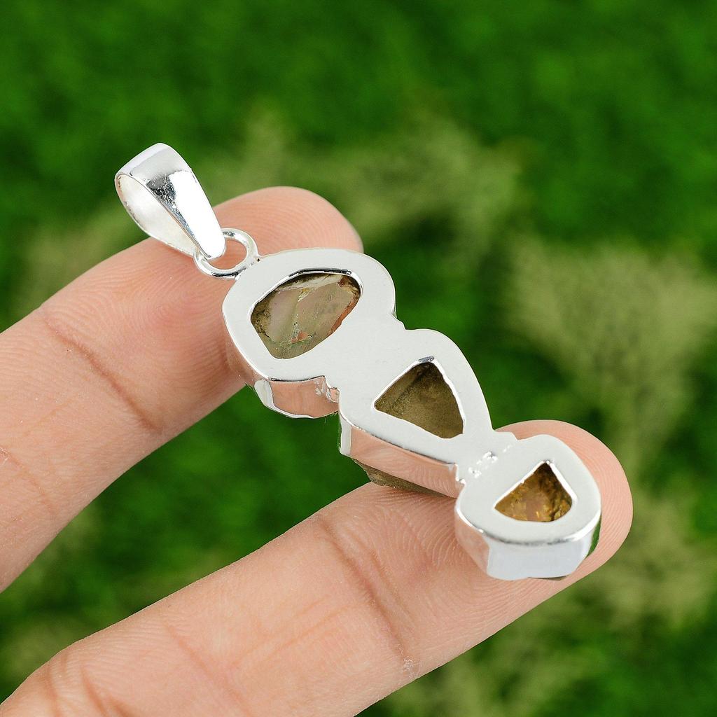 Daughters Day Deal 925 Sterling Silver Natural Citrine Trendy Boho Wife Pendant