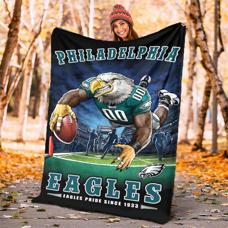 Philadelphia Flannel Blanket Soft All-Season Throw, Design for Camping, Car Travel, Hiking Sofa, Bed, Office Perfect Gift for Parties