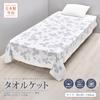 Nishikawa Wedgwood Imabari Towel Blanket, Single, Washable, 100% Organic Cotton, Strawberry Ink Blue, Soft, Made in Japan, Gray, FR05100600