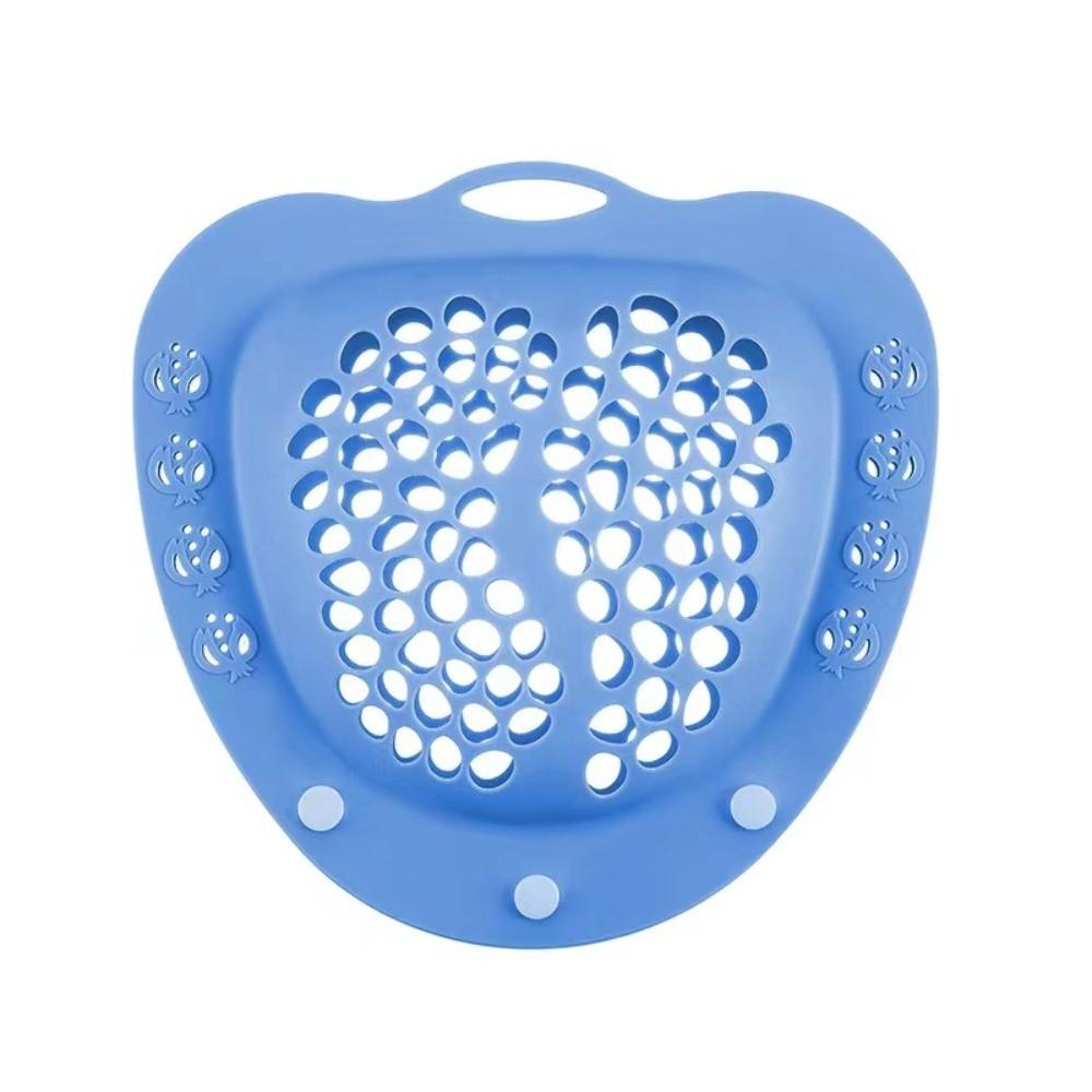 

Anti Deformation Silicone Bra Bag Snap Closure Easy Clean Bra Protector Washing Bag Quick Drying Heart-Shaped Laundry Bag синий