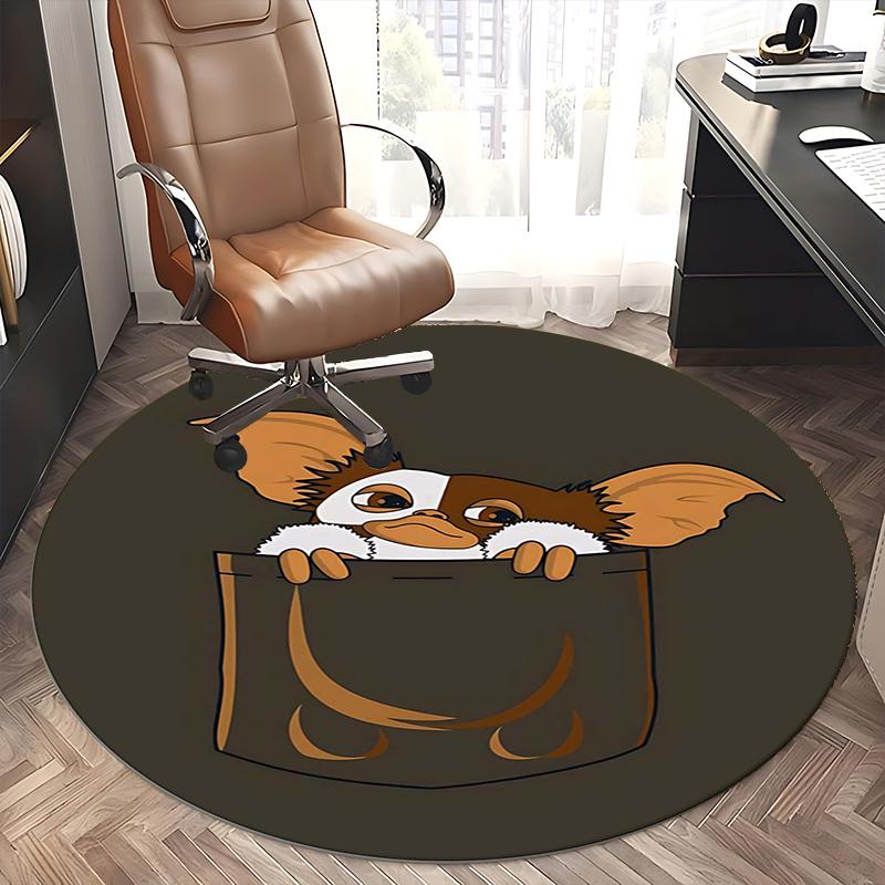 Gizmo,Pocket Monster Chair mat Round Rug Office carpet, Non slip, Suitable for Living Rooms, Bedrooms,Decor1205874a