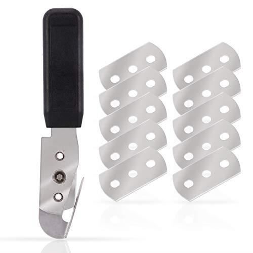 Ehdis® Auto Wrap Vinyl Cutter avec 10 Douilles à Double Face remplaçable, Coupe-Couteau de précision en Acier Inoxydable Couteau U