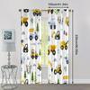 2pcs, Upscale Curtains Playful Construction & Farm Vehicle Versatile Polyester Fabric (without rod) Home Decor Perfect for