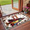 Christmas Custom Name Printed Square Area Rug Soft Non Slip Floor Carpet For Bedroom Holiday Gift