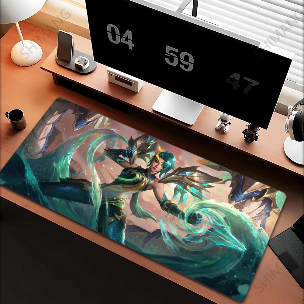 League of Legends Kaisa Large Mouse Pad Gaming Mousepad PC Gamer Computer Office Mouse Mat Keyboard Mat Desk Pad Laptop Mausepad