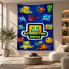 Decorative Tapestry,Geometry Dash Printed Wall Art, Lightweight Wall Hanging For Bedroom Background