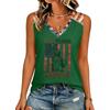 Women’s V Neck Casual Short Sleeve T Shirt Top with Letter Print Loose Fit Style Lightweight Comfortable
