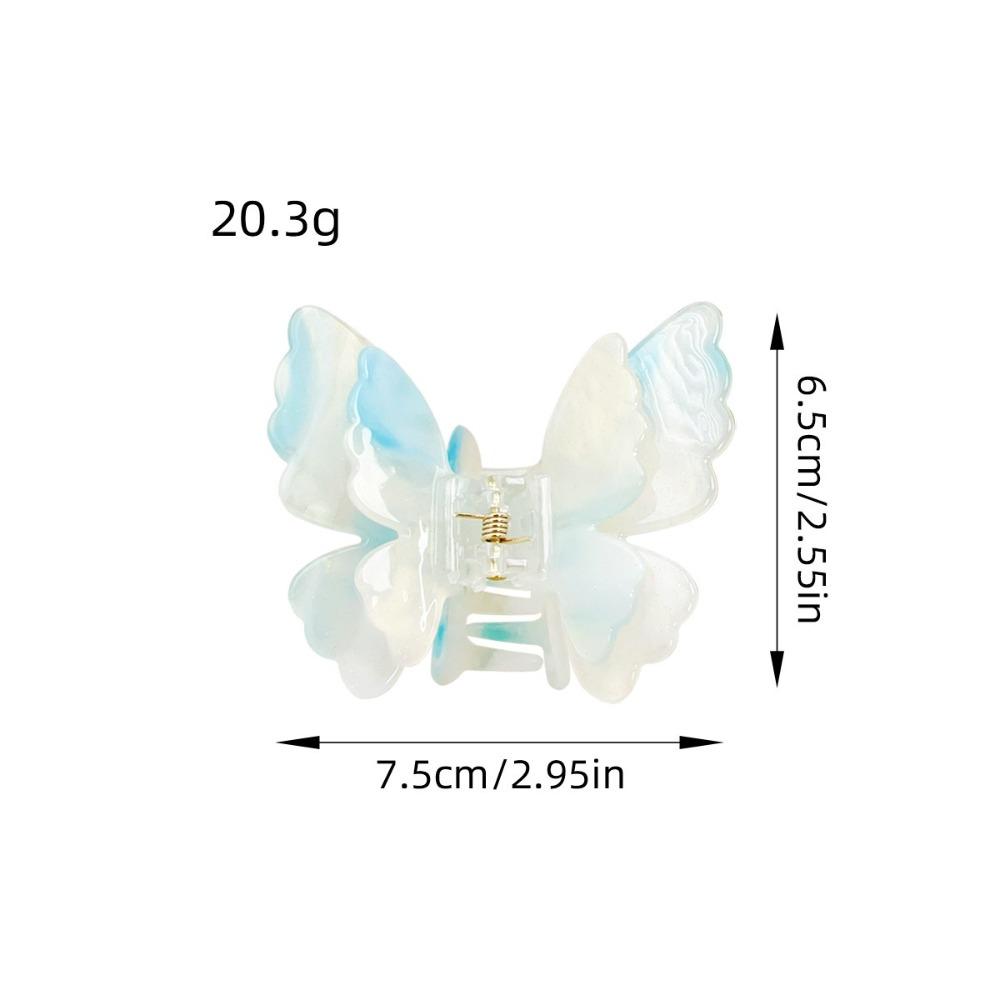 1PC Acetate Butterfly Crab Hair Clips Sweet Princess Hairpin Hair Accessories  Women Girls