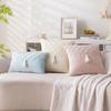 Ins Style Splicing Pillow Case Bedside Sofa Pillow Pillow Sample Room Decoration Diamond Tassel Pillow Case