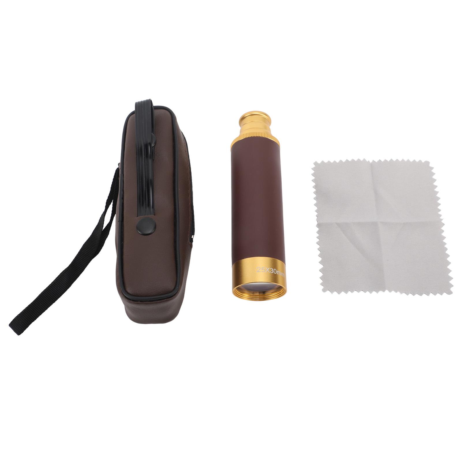 

Pirate Monocular Telescope Handheld Monocular Telescope Compact Zoomable Metal Body 25x30 Collapsible 126m/1000m for Traveling