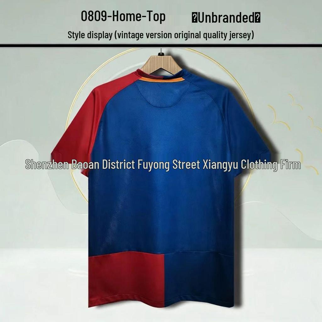 Barcelona Retro No. 10 Messi & No. 9 Ronaldo Commemorative Jersey