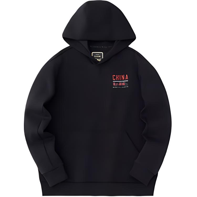 

Anta Серия тренировок Письмо Спорт Повседневный Простой Однотонный Худи Мужские Толстовки Черный 152347721S-3 M