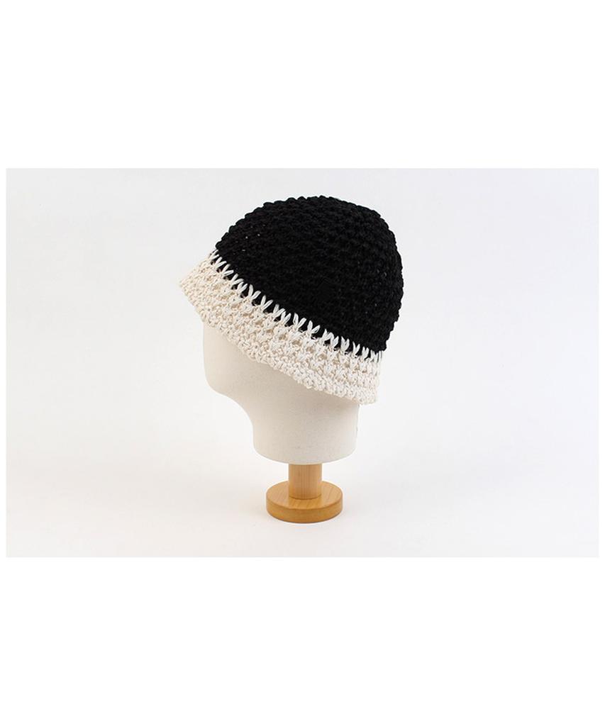 Yunibeosyeolkemiseuteuli Summer Twotone Black Bucket Hat