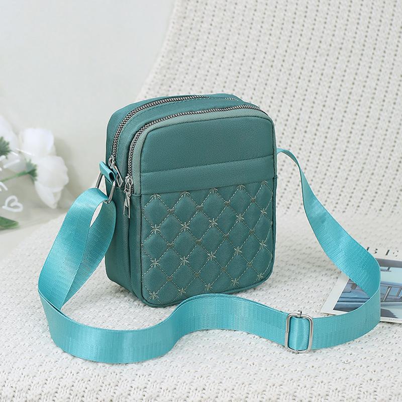 New messenger bag fashionable one shoulder messenger bag multi-layer large capacity women's small bag mother bag mobile phone