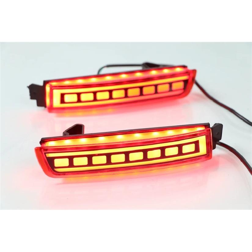 2PCS LED Reflector For Nissan Kicks 2016 - Car Tail Light Rear Fog Lamp Bumper Light Auto Bulb Brake Light