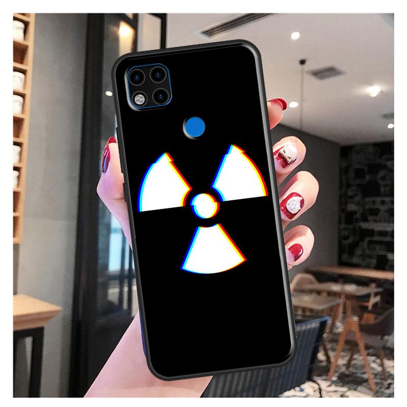 Segno di Avvertimento Radiazioni Nucleari Cover Per Xiaomi Redmi Note 10S 9S 8T 9 Note 10 Pro Note 11 Pro Redmi 9C 9A 9T Custodia Morbida