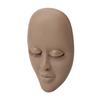 Głowa manekina do rzęs Manekin do ćwiczeń przedłużania rzęs Głowa manekina do makijażu dla początkujących Ciemnobrązowa