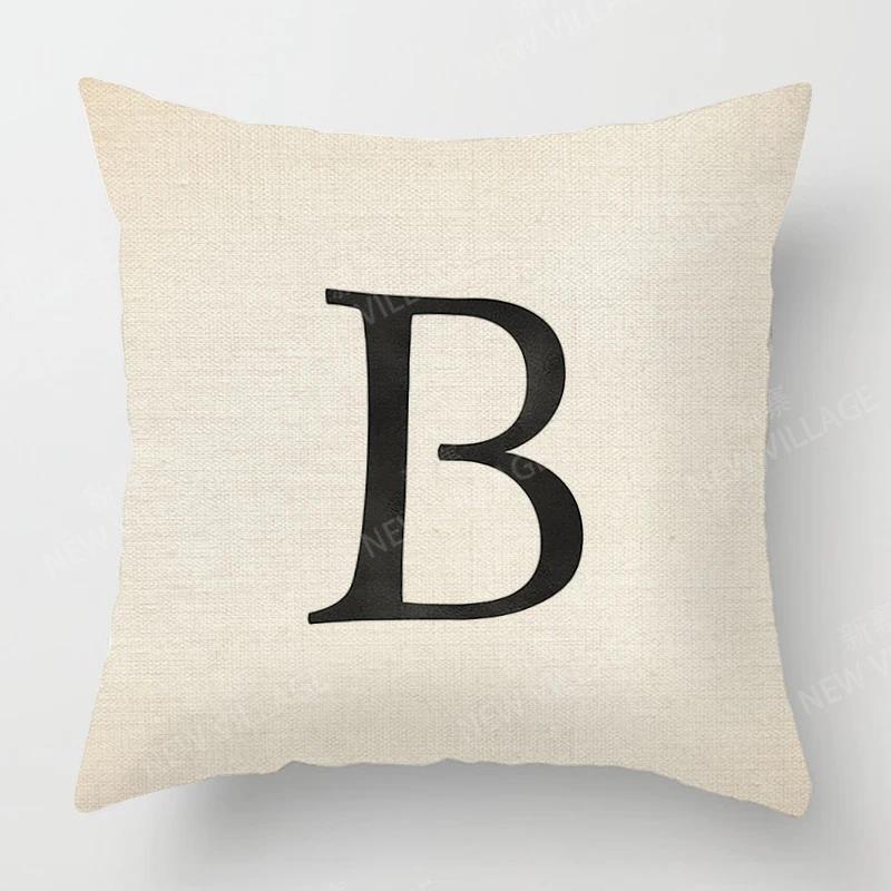 Home Living Room Fashion Letter Decoration Cushion Covers Linen Throw Pillow Covers45*45 Pillowcase 40x40cm 50x50 45x45