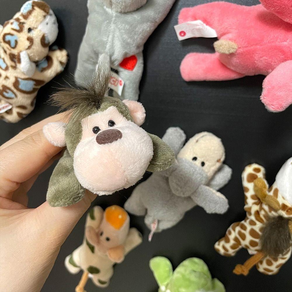 Cute Plush Animal Fridge Magnet Cartoon Plush Animal Magnetic Sticker Refrigerator Stickers  Party