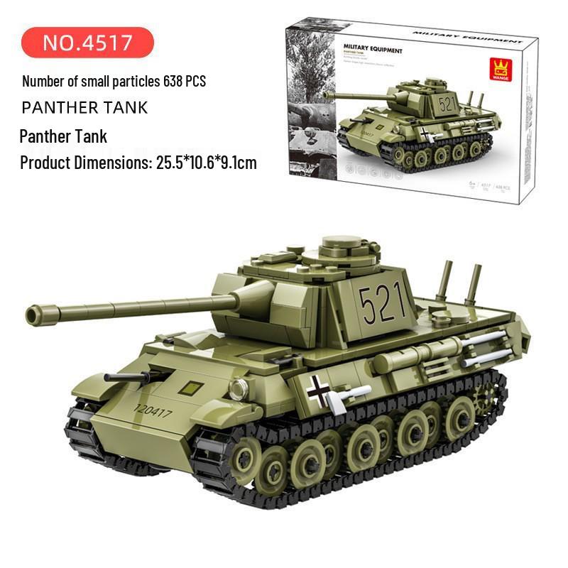 

Wange 4517 Leopard Tank Building Block Model - Children s Educational Assembly Toy Gift Mechanism.