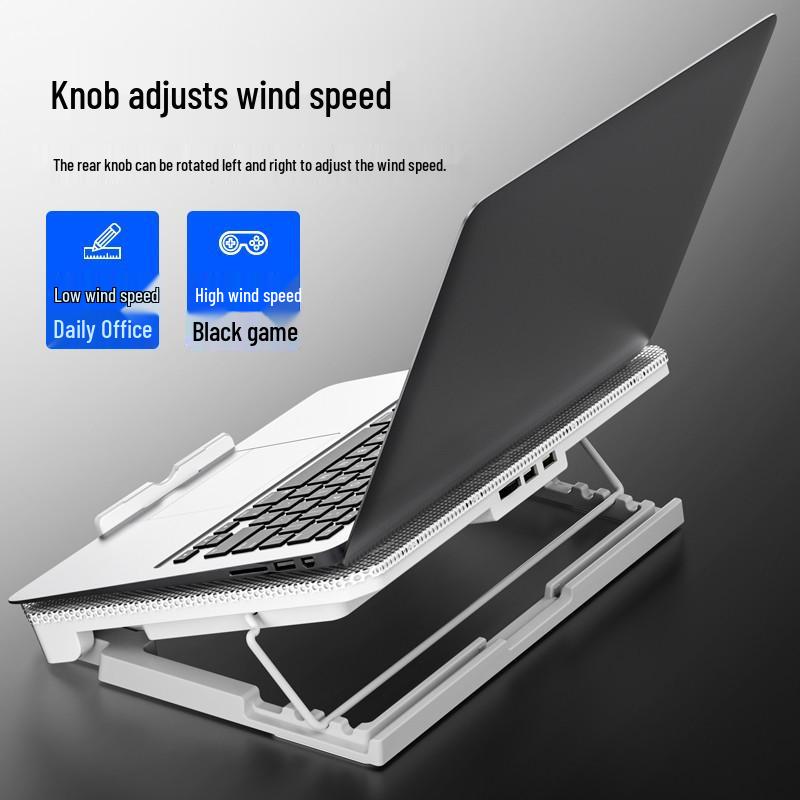 S200C Silent Laptop Cooling Stand – Multi-Size Notebook Cooler Plate