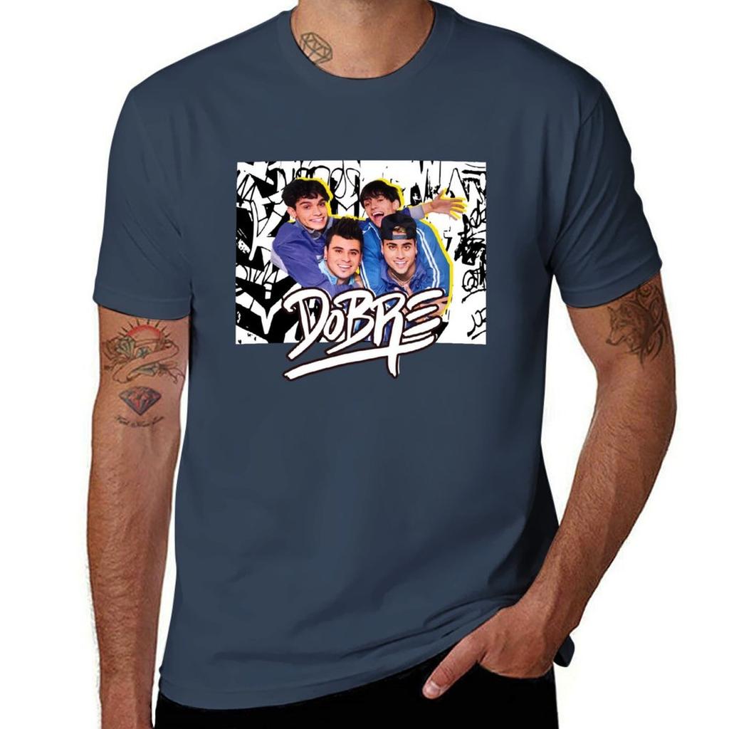 Dobre Brothers T-Shirt Übergröße Basic Baumwoll-T-Shirt