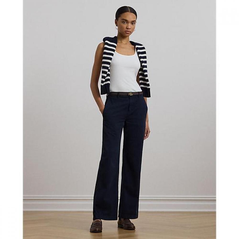 Lauren Ralph Lauren Cotton Twill Wide Leg Pants Wmlrpntsbv20276410 6
