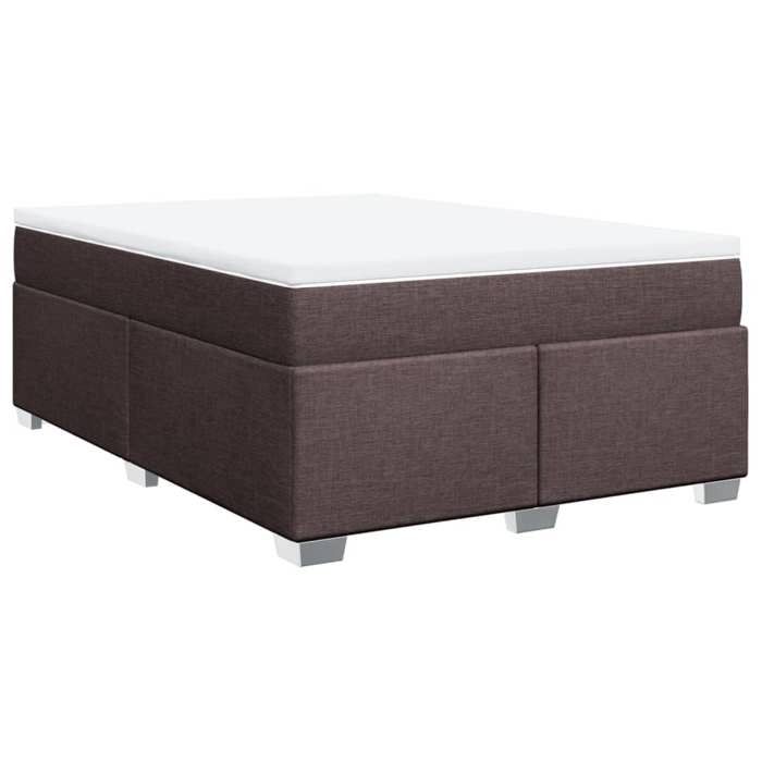 VidaXL Slat Bed Base with Mattress Dark Brown 160x200 Cm, Bed, Platform Bed, Panel Bed, Furniture of 3285147