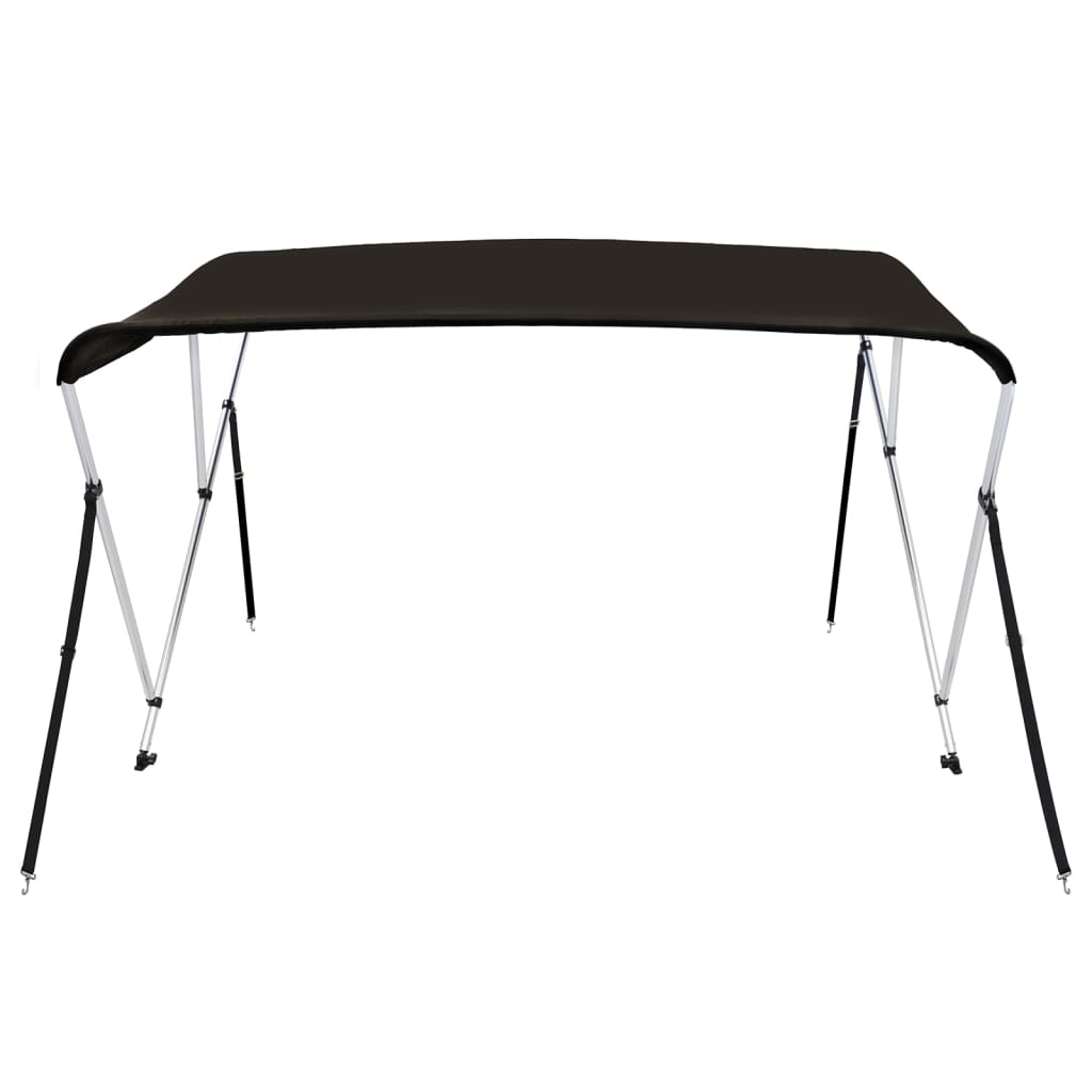 3 Bow Bimini Top Black 183x140x137 cm