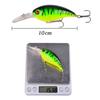 10pcs Shallow Diving Crankbait with Sharp Hook 10cm 14g Artificial Hard Bait Wobbler Bass Pike Fishing Tackle