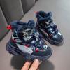 Children's Winter Fashionable Fleece Warm Cotton Boots Outdoor Casual High Top Snow Boots Casual Cotton Shoes