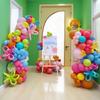 Dopamine Colorful Balloons: Thickened Round Chains for School, Kindergarten, Children's Day, and Graduation Party Decorations