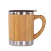 Creative Portable Bamboo Travel Coffee Mug - Vacuum Insulated