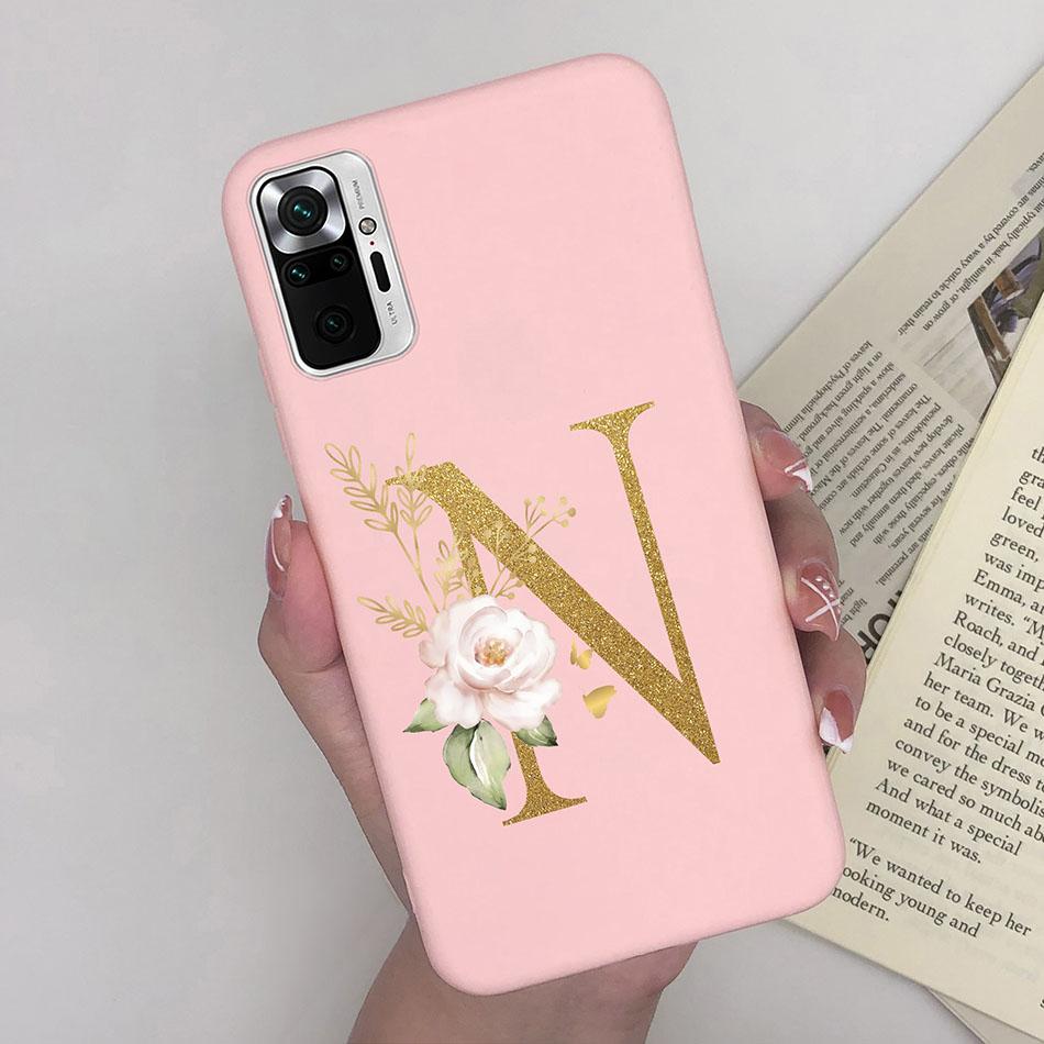Cute Letters Case For Xiaomi Redmi Note 10 Pro Max 10S 10 S Soft Silicone Back Protective Cover Ultra Thin Slim Phone Case Funda