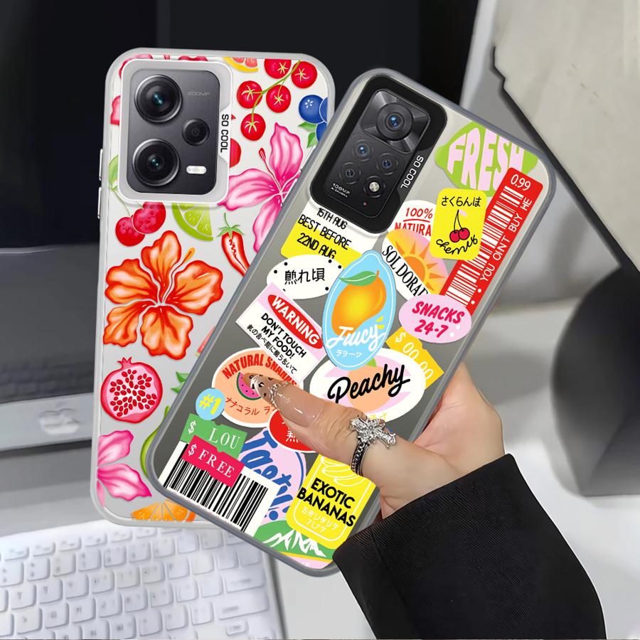 Fruit Pattern Case for Xiaomi Mi 12T Pro 11 Lite 13T Back Phone Cover