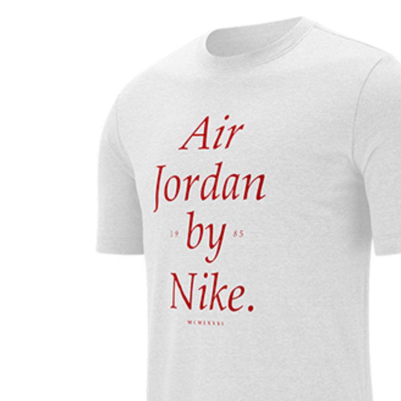 Мужская повседневная спортивная тренировочная футболка с коротким рукавом Air Jordan, белая AQ3761-100