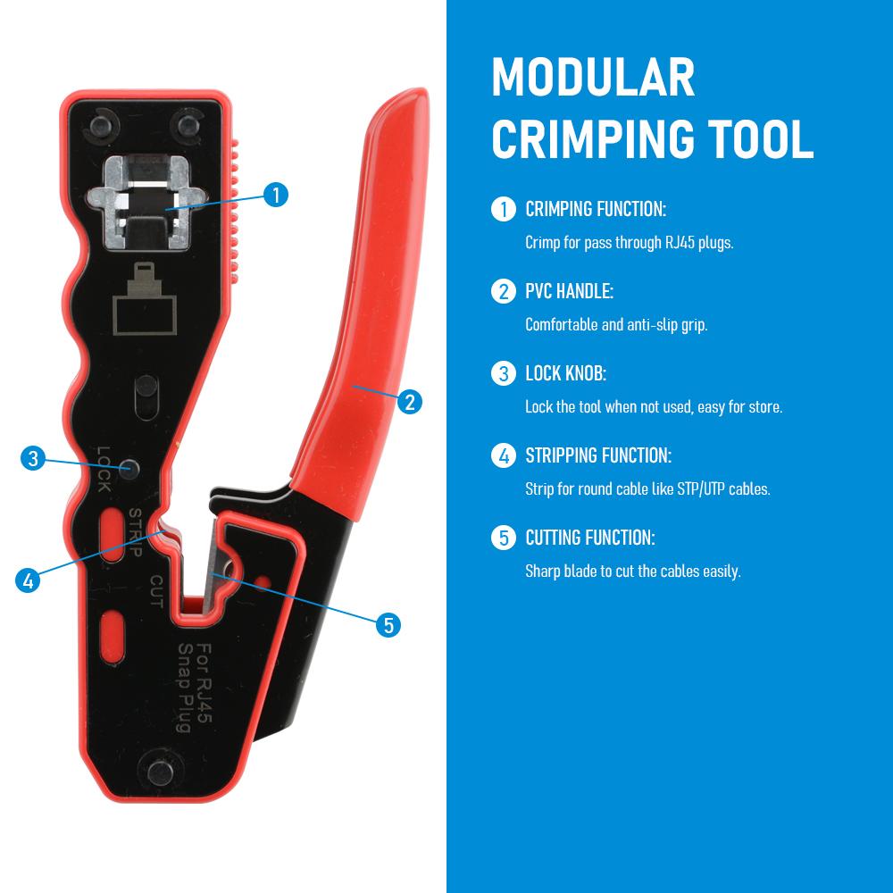 

Сквозной обжимной инструмент rj45, сетевой инструмент cat5, cat6, 8p8c, плоскогубцы, инструмент для зачистки кабеля Ethernet, резак, зажим, клещи, зажим Lan