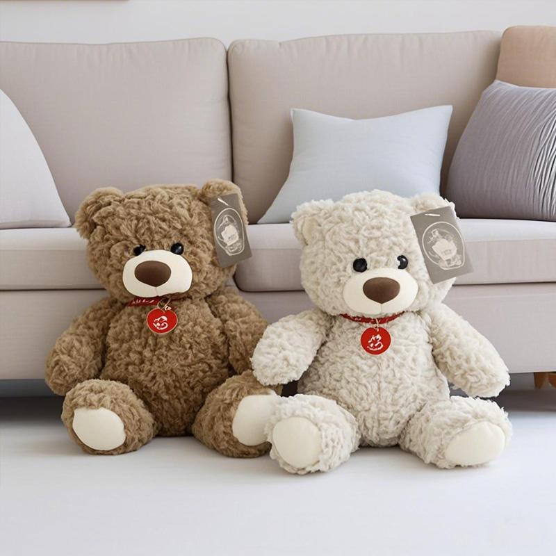 25Cm Cute Colorful Bow Tie Bear Doll Plush Toy Hug Bear Doll Children Birthday Gift Pillow Teddy Bear Home Living Room Bedroom