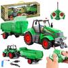Duży Traktor Zdalnie Sterowany Ciągnik Z Przyczepą Rc Pilot