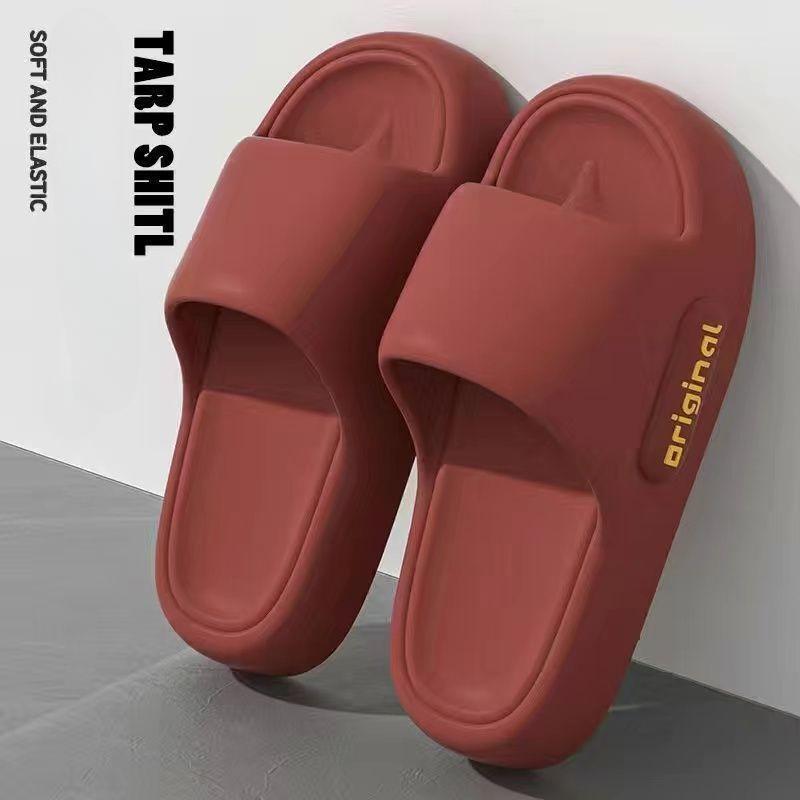 Закажите на размер больше Мужские летние домашние тапочки с нескользящей поверхностью быстросохнущие устойчивые к запахам и удобные 38-39 красный 678₽