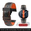 Calfskin strap Bracelet Carbonfiber Grain Watchband 18mm 20mm Red Orange Stitching Watch Band 21mm 22mm 23mm 24mm Watch Strap