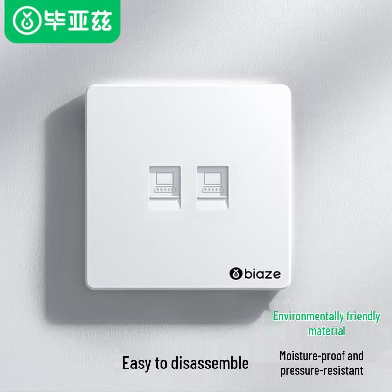 

BIAZE Dual Port Network Wall Plate