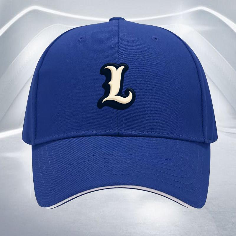 pc Trendy and  Lletter Embroidered Adjustable Sandwich Baseball Cap