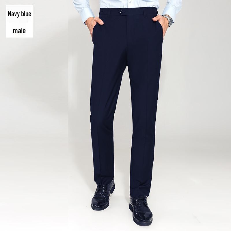 Women's Slim-Fit Trousers, Mid-Waist, Men's Straight-Leg Pants, Versatile Business and Professional Wear