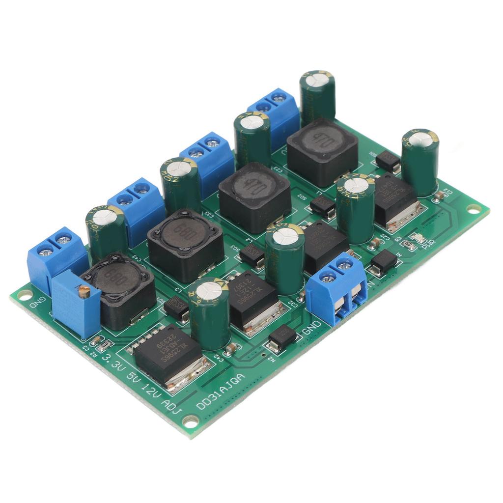 Buck Converter Module 3.3V 5V 12V Adjustable Voltage Output 2‑28V 3A Multi Channel Switching Power Supply Panel