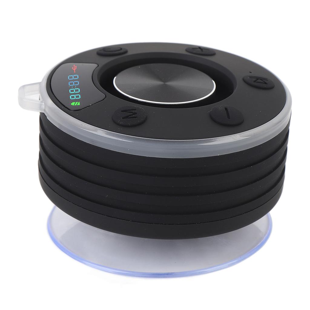 Duschlautsprecher Stereo Bass IPX7 Regensicher Tragbar Bluetooth 5.3 Saugnapf Kabellos RGB Dusche